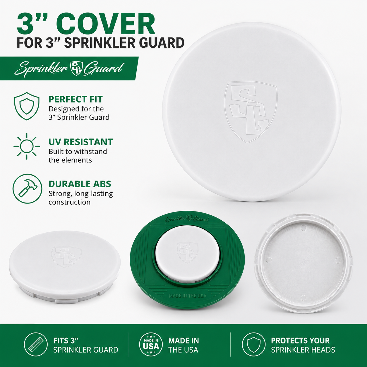 3-inch Sprinkler-Guard Cover - perfect fit for the 3-inch guard