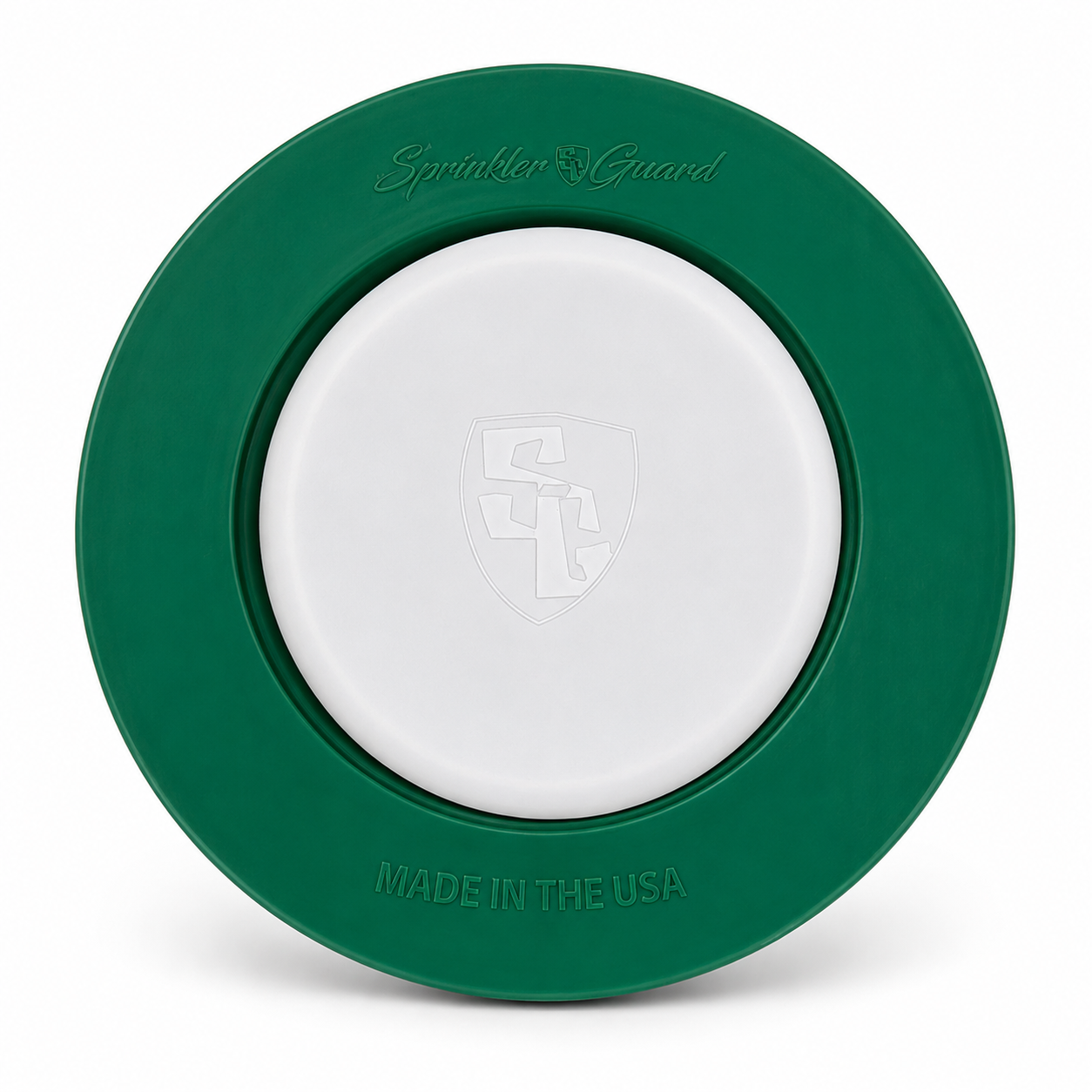 Sprinkler-Guard with cover, top-down view